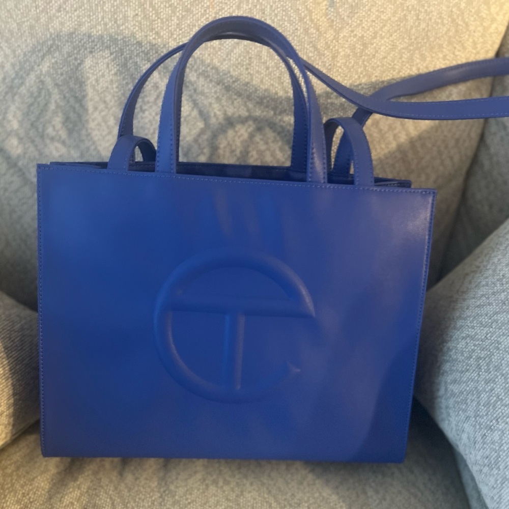 Medium Blue Telfar Shopping Bag